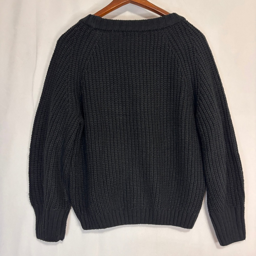 PRETTYGARDEN Cardigan Women Sz S Chunky Knit V-Neck Button Oversized Minimalist - Picture 5 of 10